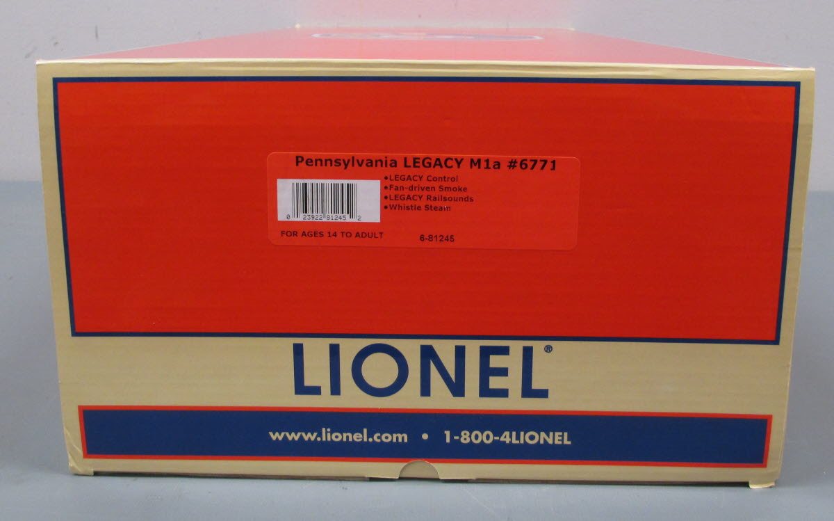 Lionel 6-81245 PRR M1a 4-8-2 Legacy Steam Locomotive and Tender #6771