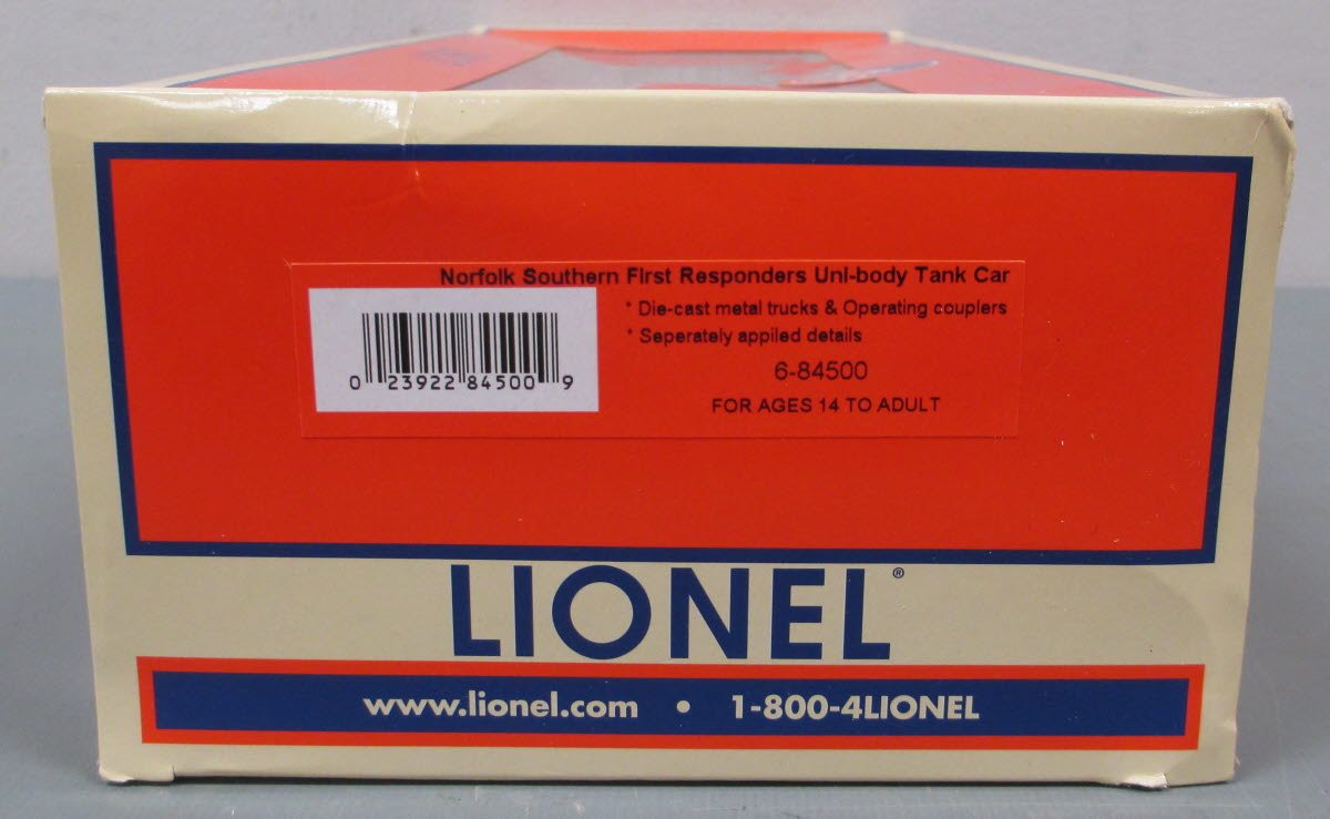 Lionel 6-84500 O Gauge Norfolk Southern Unibody Tank Car #490112