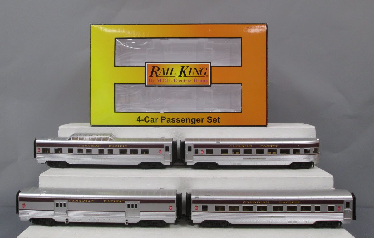 MTH 30-67496 O Canadian Pacific 60' Streamlined Passenger Car Set (Set of 4)