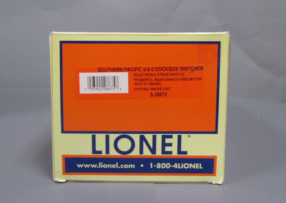 Lionel 6-28675 O Southern Pacific Dockside Switcher  #675 with Smoke