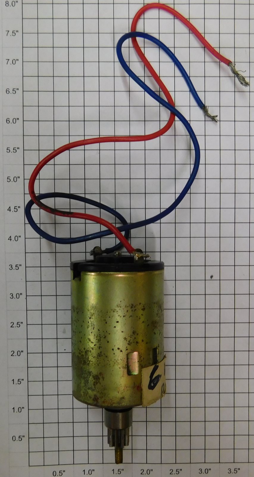 Acme 900-103X 6.0 Volt DC Large Can Motor & Pinion Gear