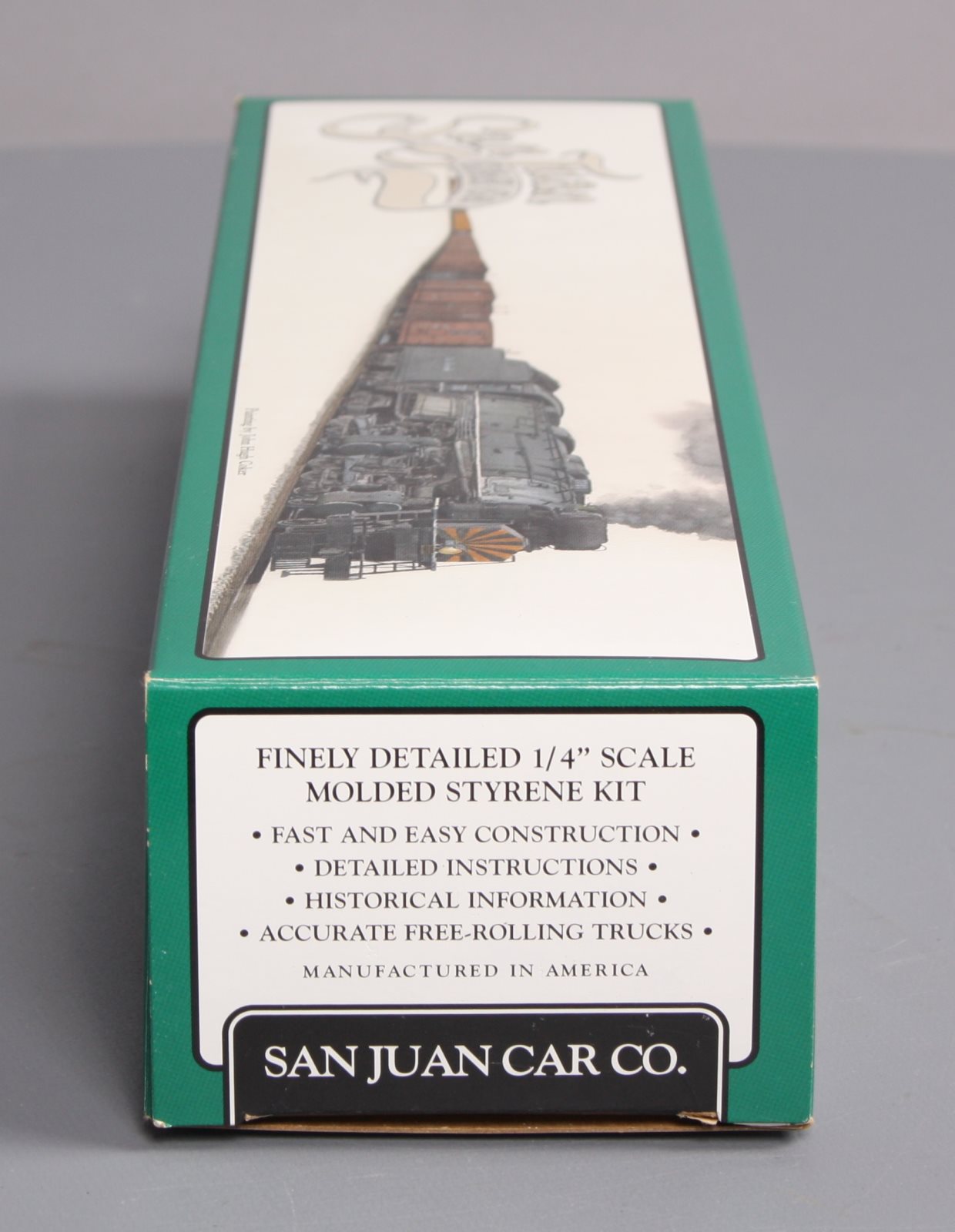 San Juan Car Co 119 D&RGW Fowler Wood Boxcar Plastic Kit (2-Rail)