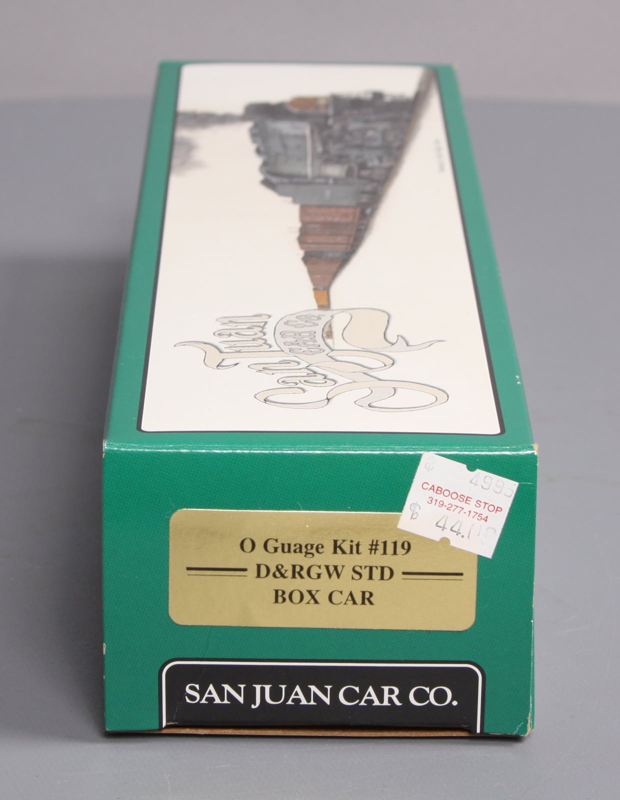 San Juan Car Co 119 D&RGW Fowler Wood Boxcar Plastic Kit (2-Rail)