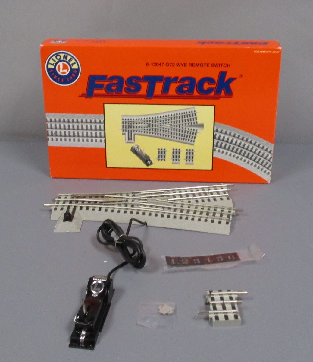 Lionel 6-12047 O-72 Remote-Control FasTrack Wye Switch Turnout