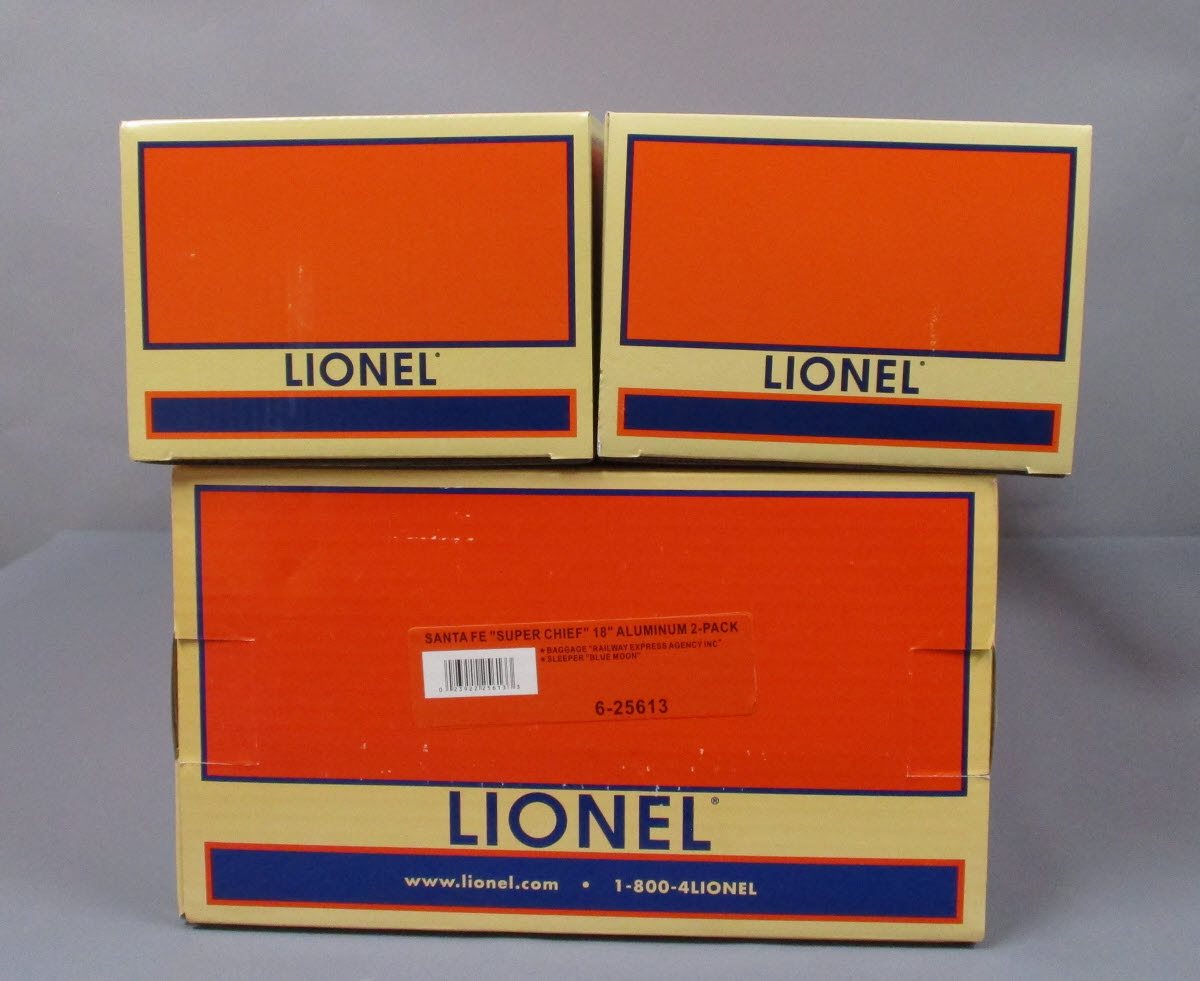 Lionel 6-25613 Santa Fe Super Chief 18" Passenger Car Set