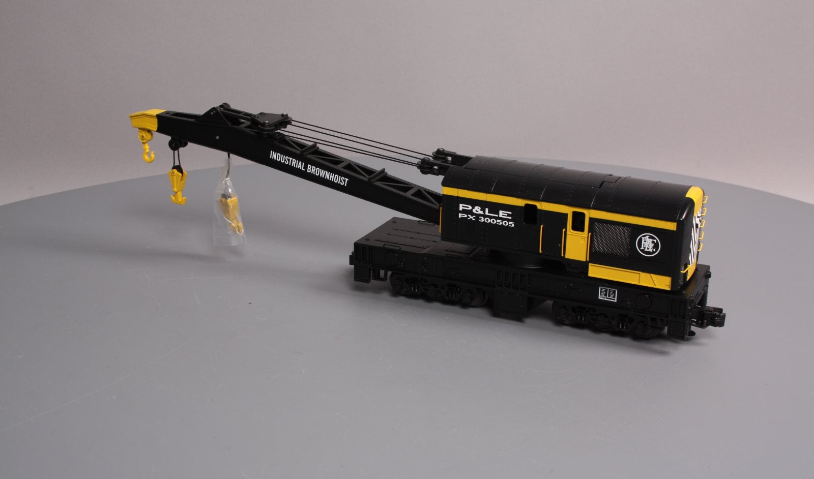MTH 20-98973 O Gauge Pittsburgh & Lake Erie Crane Car #PX300505