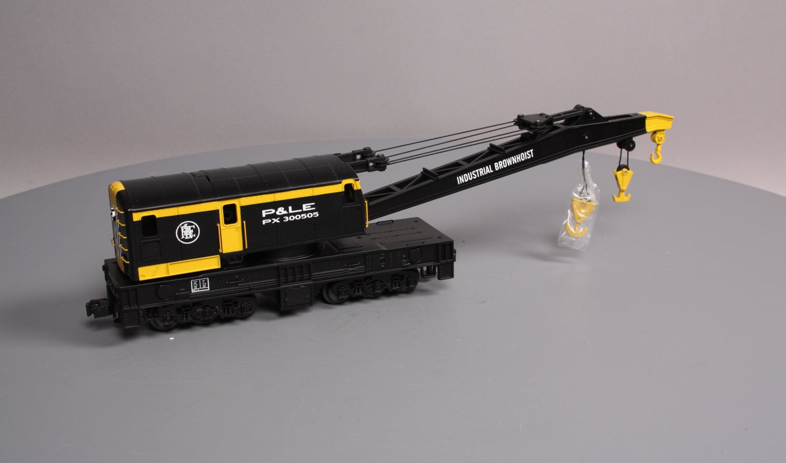 MTH 20-98973 O Gauge Pittsburgh & Lake Erie Crane Car #PX300505