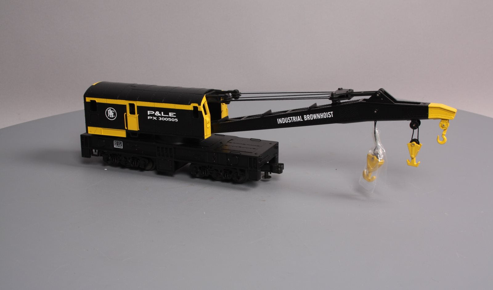 MTH 20-98973 O Gauge Pittsburgh & Lake Erie Crane Car #PX300505