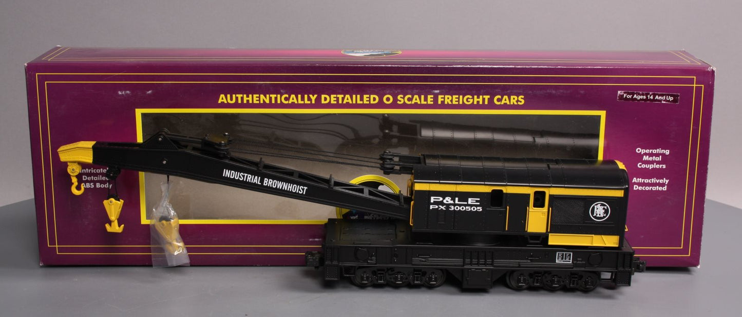MTH 20-98973 O Gauge Pittsburgh & Lake Erie Crane Car #PX300505