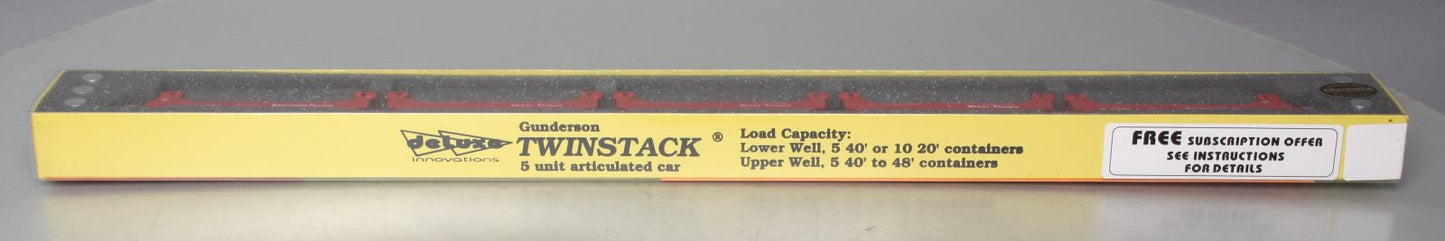 Deluxe Innovations 15010M-B Twinstack Southern Pacific W/Magne-Matic 5 Car Set