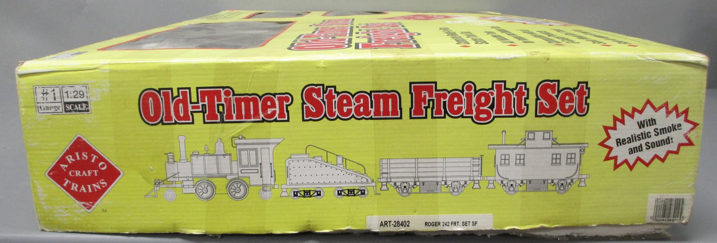 Aristo-Craft 28402 Santa Fe Old Timer G Gauge Steam Frieght Train Set
