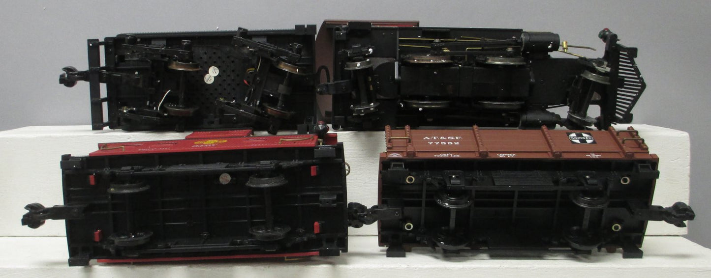 Aristo-Craft 28402 Santa Fe Old Timer G Gauge Steam Frieght Train Set