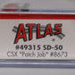 Atlas 49315 N CSX Patch Job SD-50 Diesel Locomotive #8673