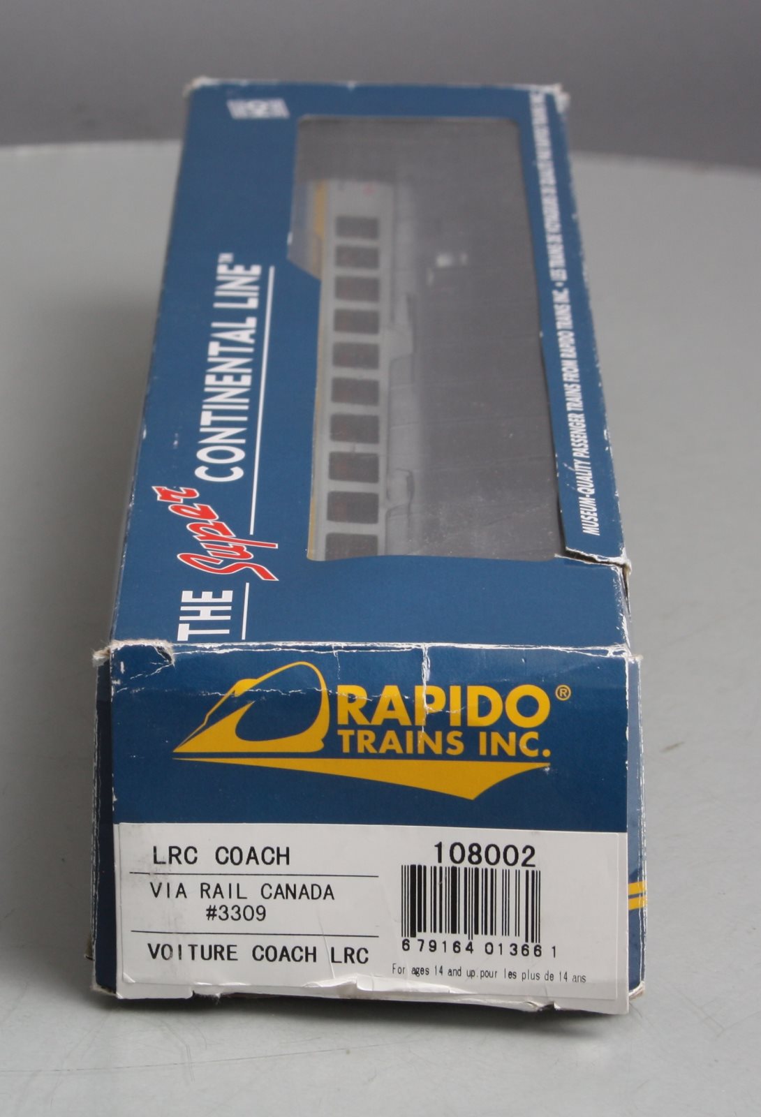 Rapido 108002 HO Scale VIA Rail LRC Coach #3309