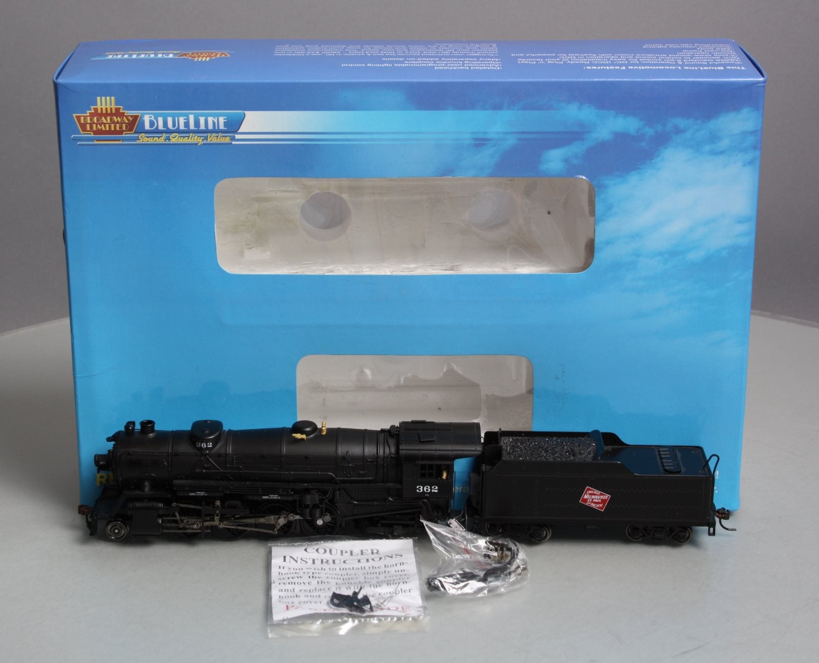Broadway Limited 5146 HO Milwaukee Road USRA Heavy 2-8-2 Mikado with Sound #362