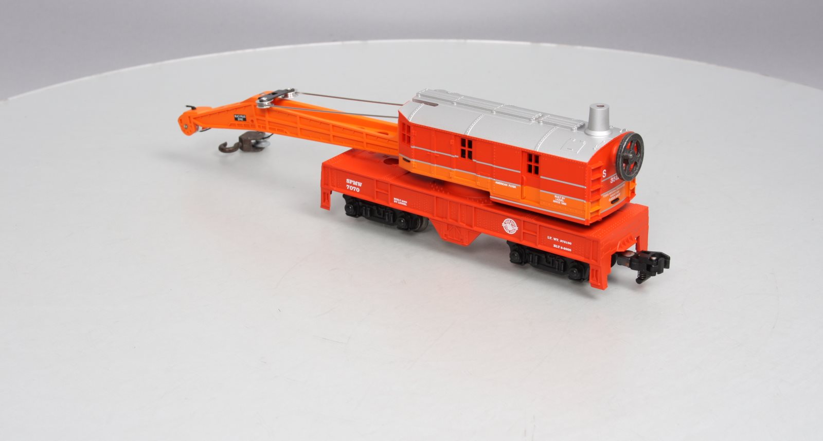 American Flyer 6-48218 S Scale Southern Pacific TTOS Crane Car