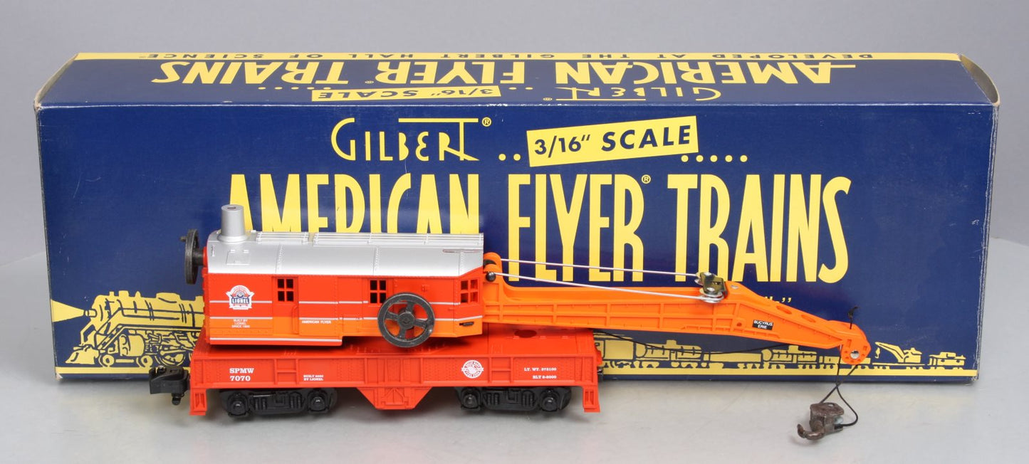 American Flyer 6-48218 S Scale Southern Pacific TTOS Crane Car