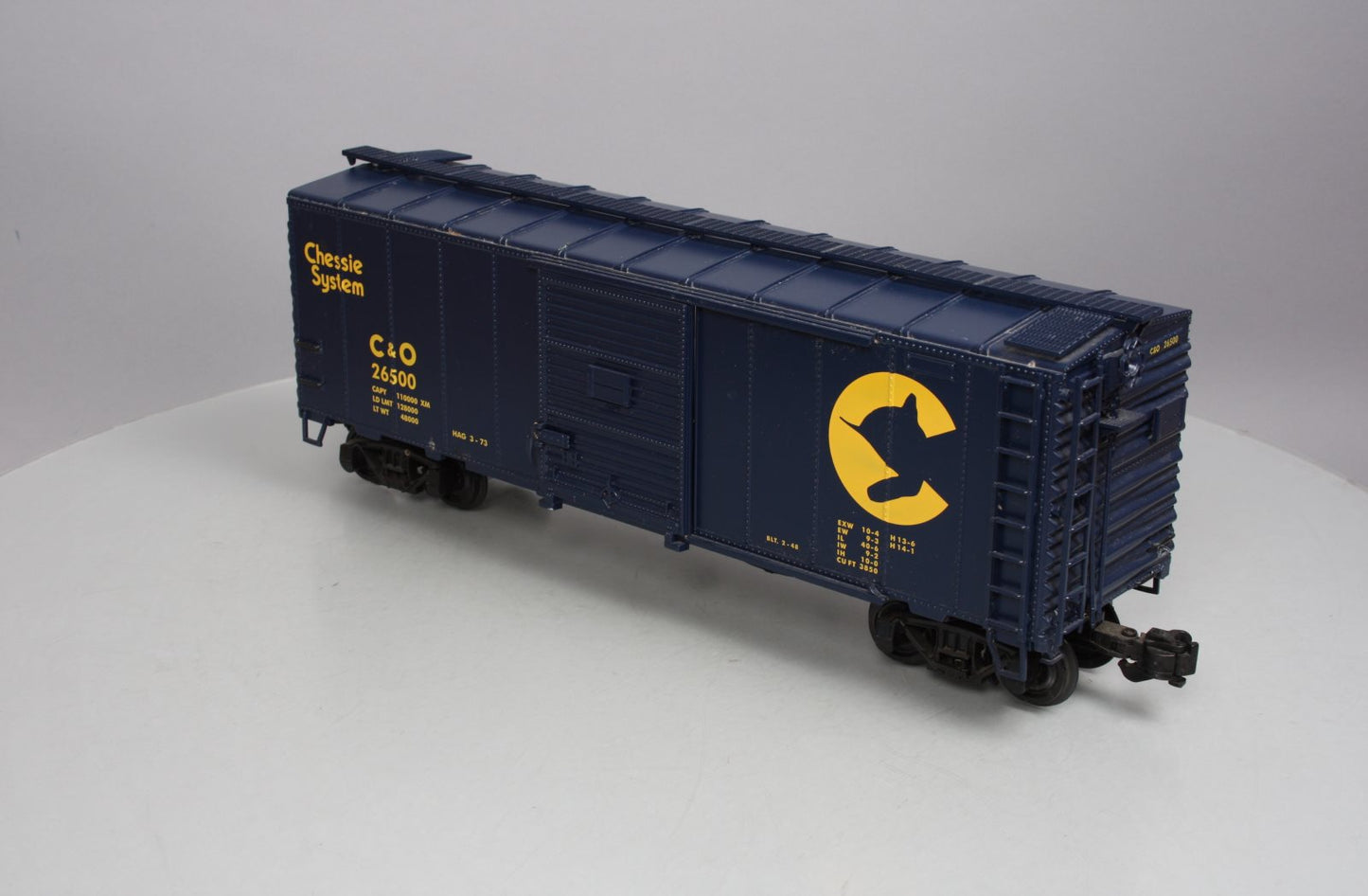 Aristo-Craft 46071 Chessie 40' Steel Boxcar Chessie