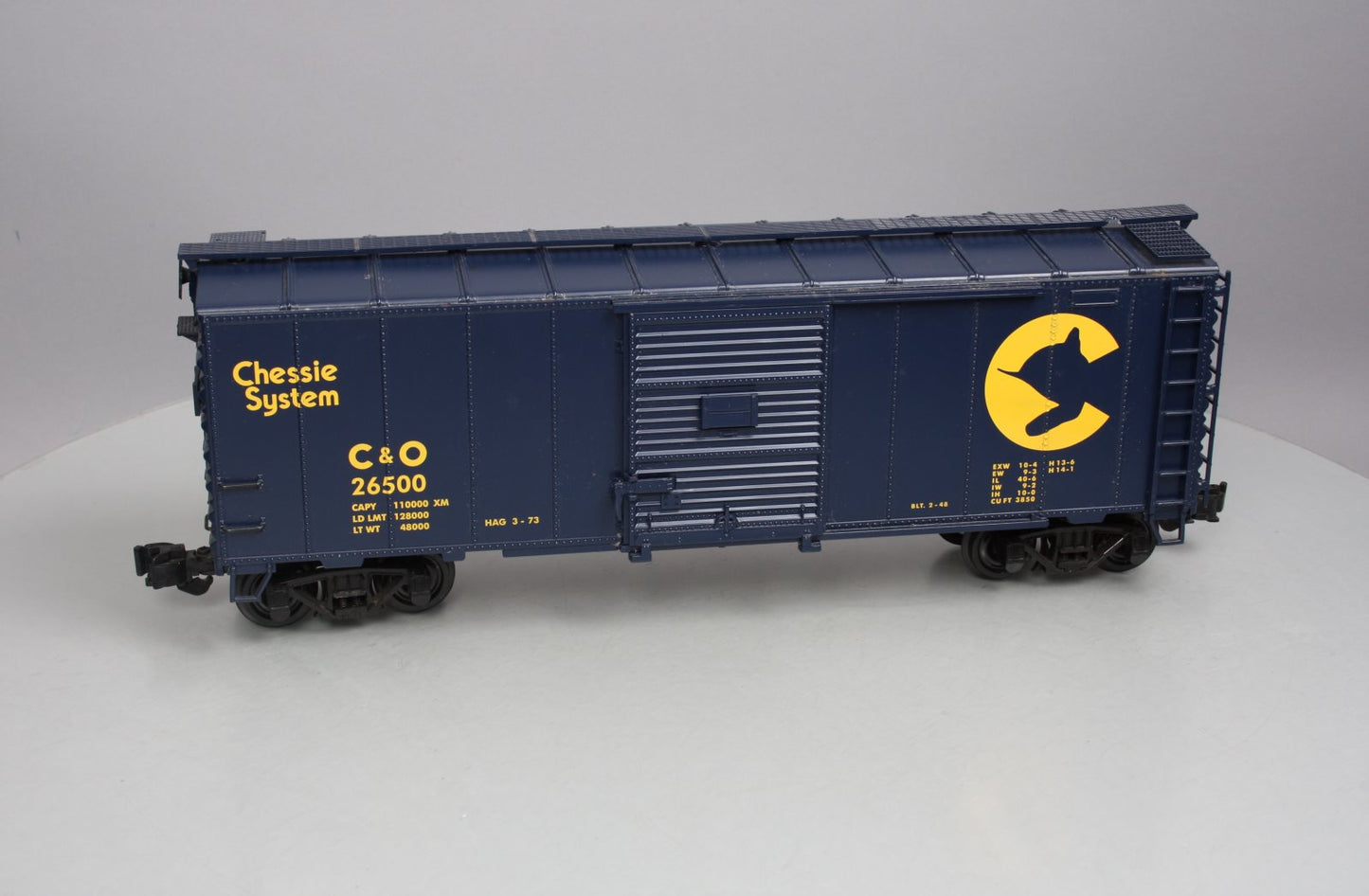 Aristo-Craft 46071 Chessie 40' Steel Boxcar Chessie