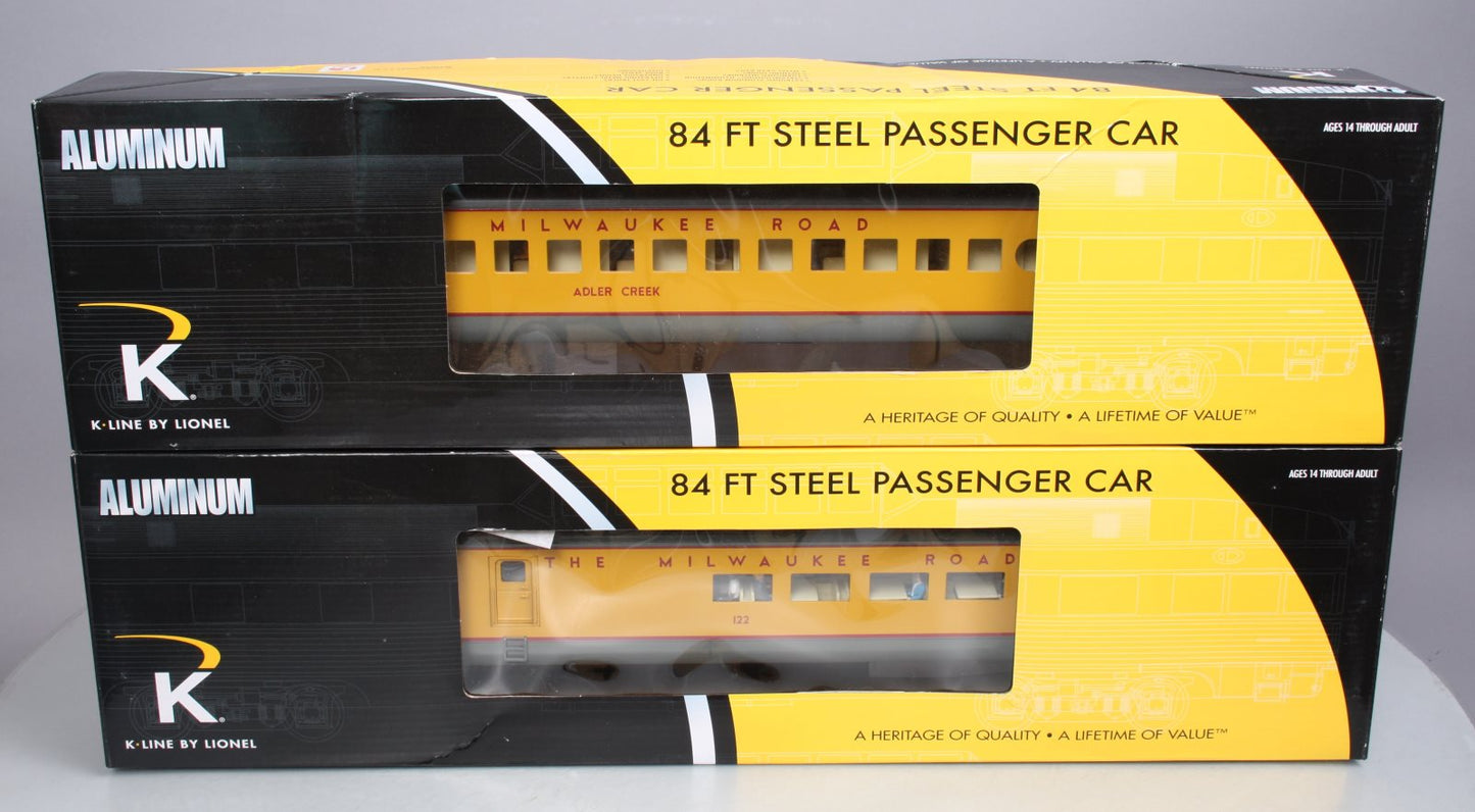 Lionel 6-22674 Milwaukee Road 21'' Aluminum Diner & Observation Car (Set of 2)