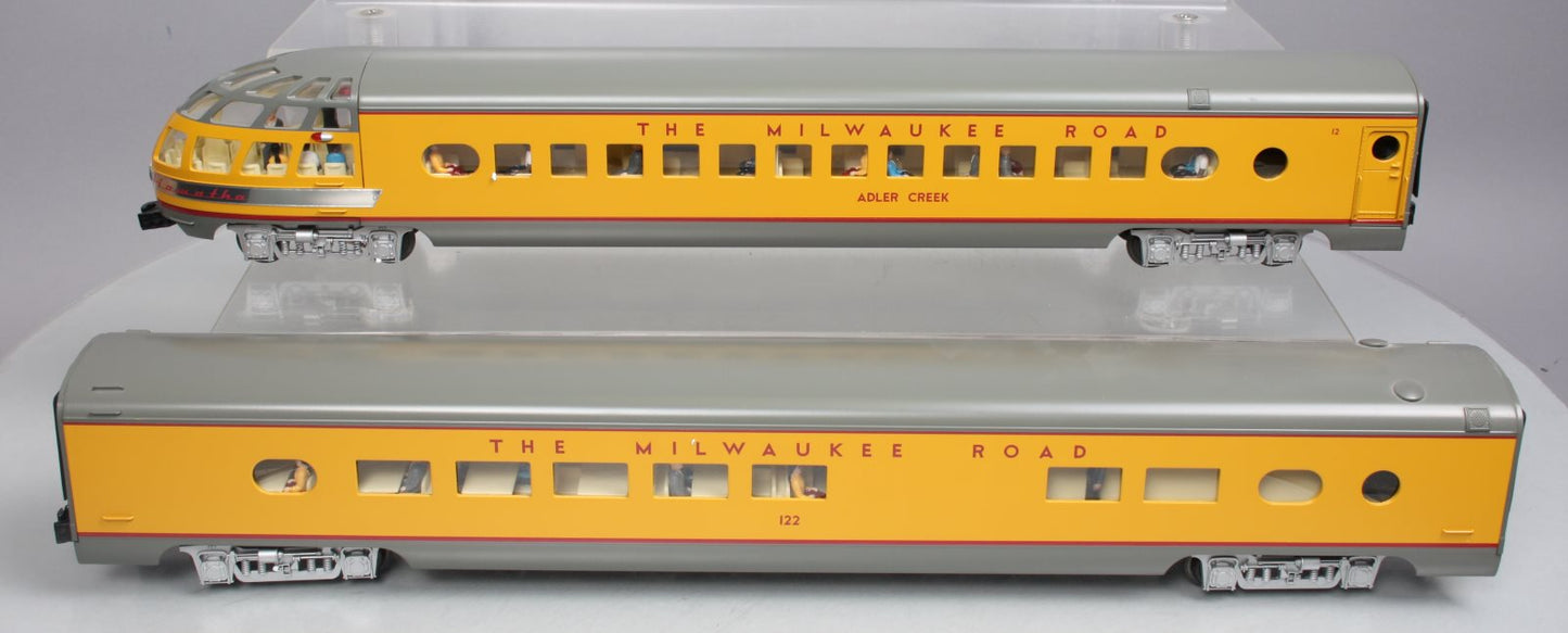 Lionel 6-22674 Milwaukee Road 21'' Aluminum Diner & Observation Car (Set of 2)
