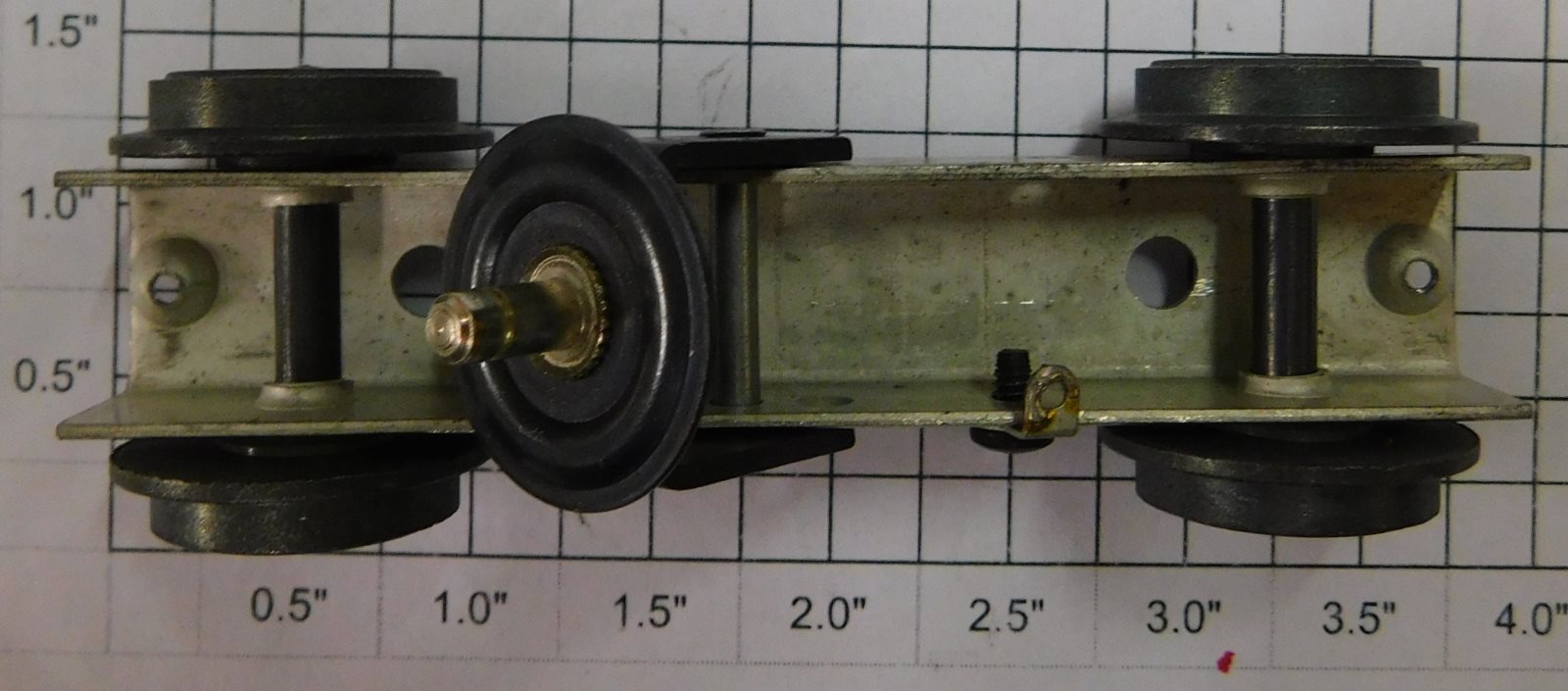 American Flyer XA11598A S Scale Diesel Dummy Truck Chassis Assembly