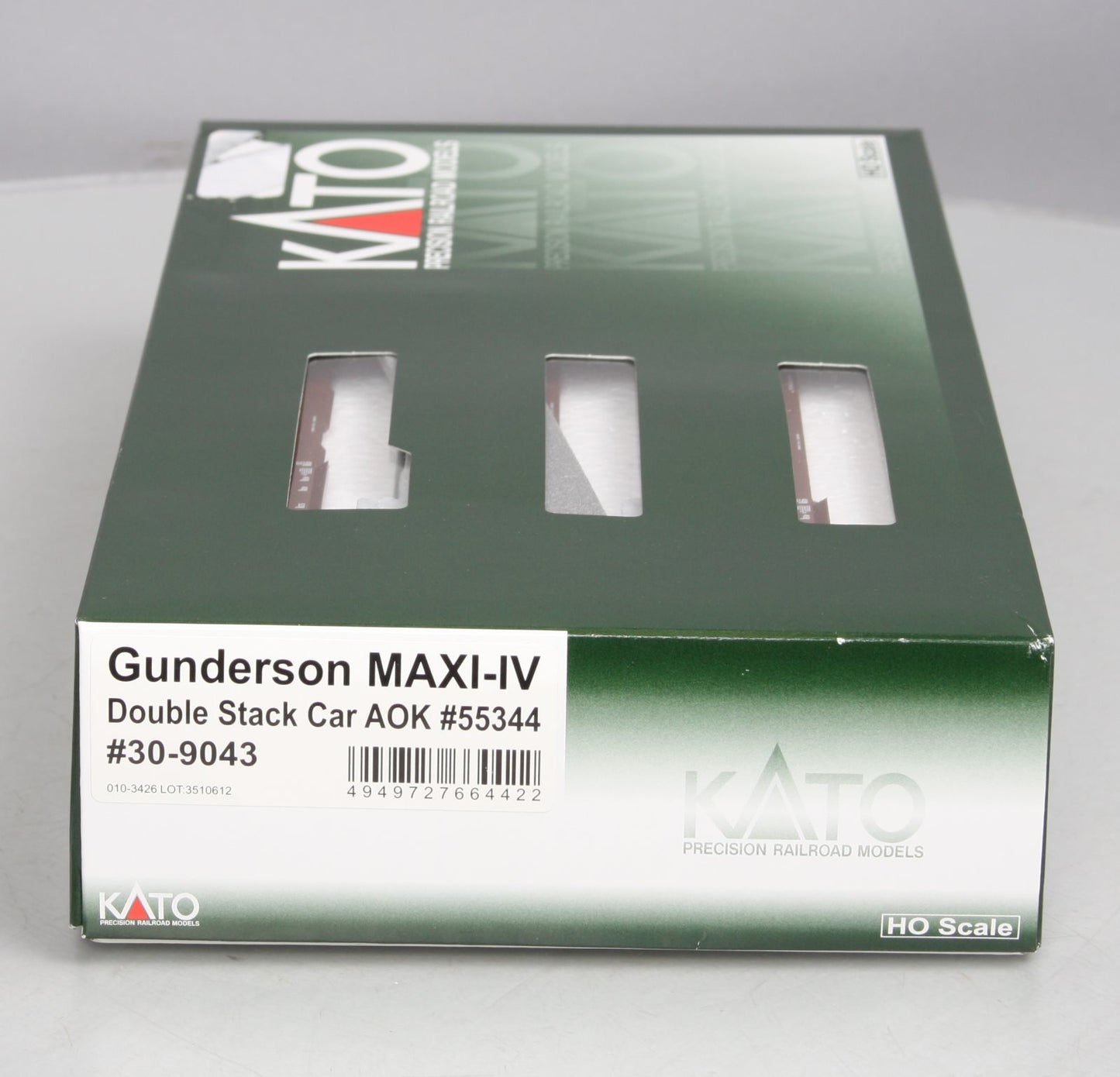 Kato 30-9043 HO AOK Gunderson MAXI-IV Well Car #55344