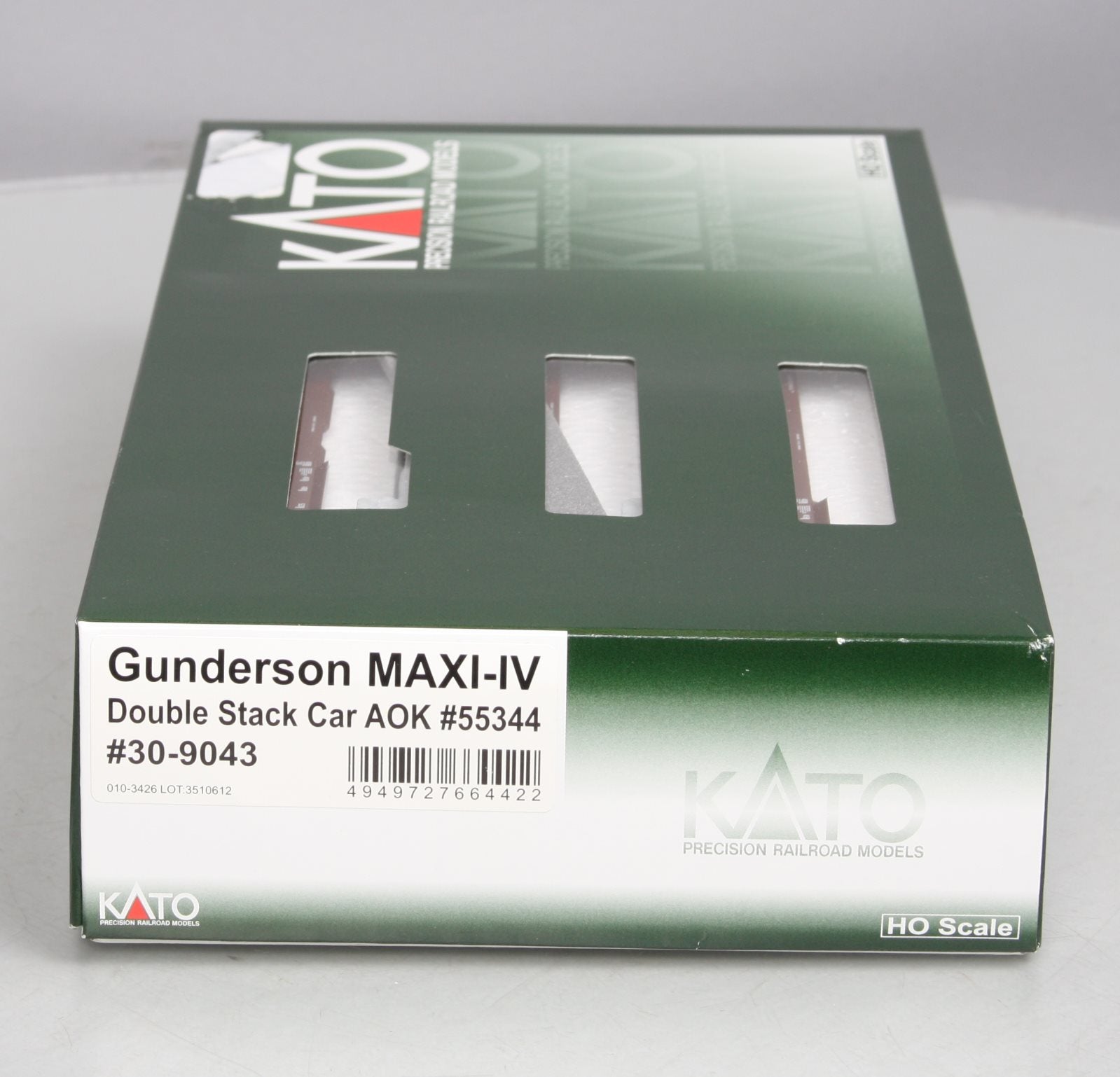 Kato 30-9043 HO AOK Gunderson MAXI-IV Well Car #55344