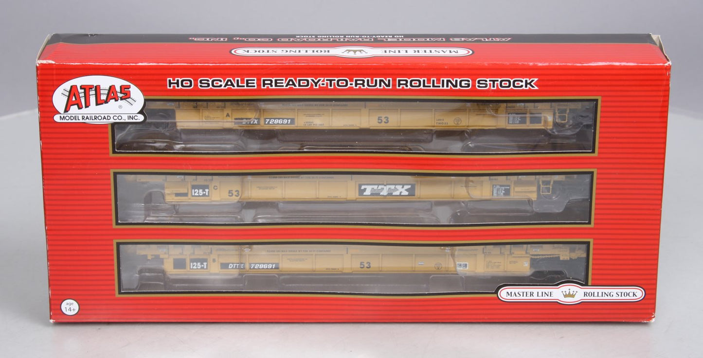 Atlas 20002846 HO Scale TTX Corporation 53' Articulated Well Car #728691