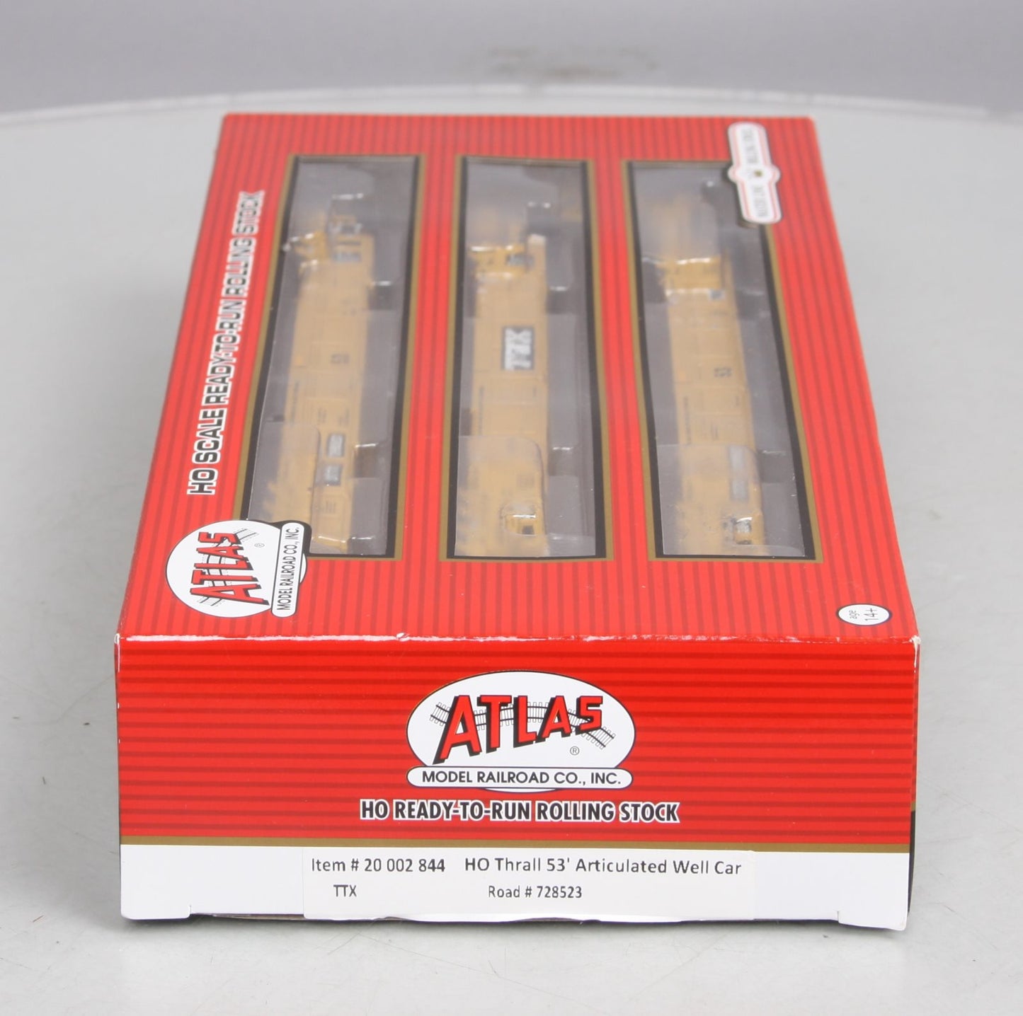 Atlas 20002844 HO Scale Thrall 53' Articulated Well Car #728523