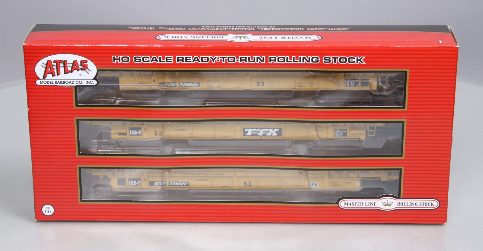 Atlas 20002844 HO Scale Thrall 53' Articulated Well Car #728523
