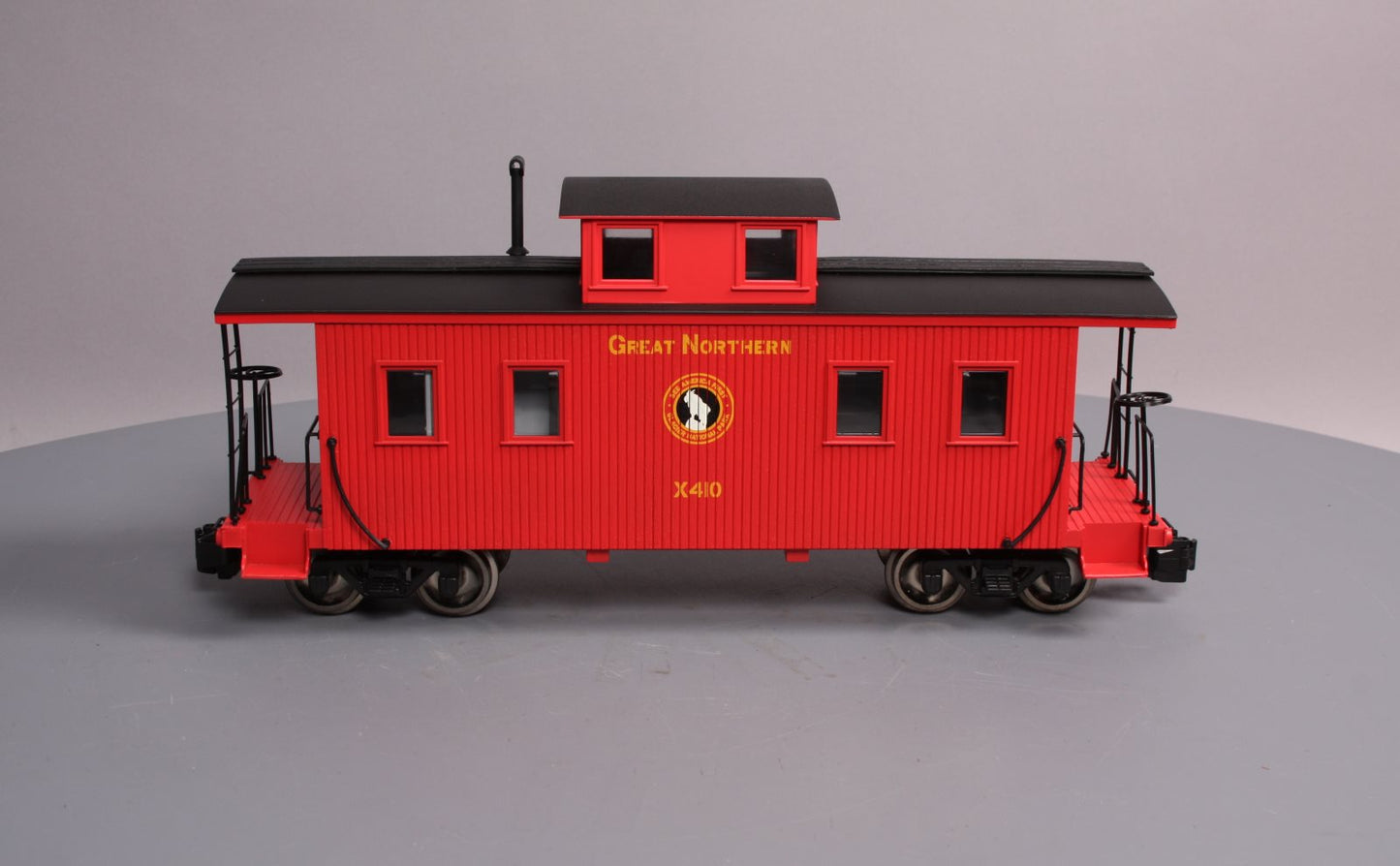 Bachmann 93811 G Scale Great Northern Center Cupola Wood Caboose (Metal Wheels)