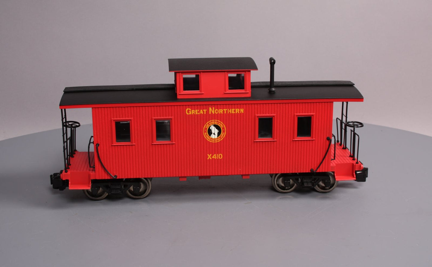 Bachmann 93811 G Scale Great Northern Center Cupola Wood Caboose (Metal Wheels)