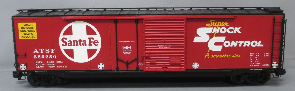 USA Trains R19300C G Santa Fe 50 Ft. Box Car with Plug/Steel Double Door Combo