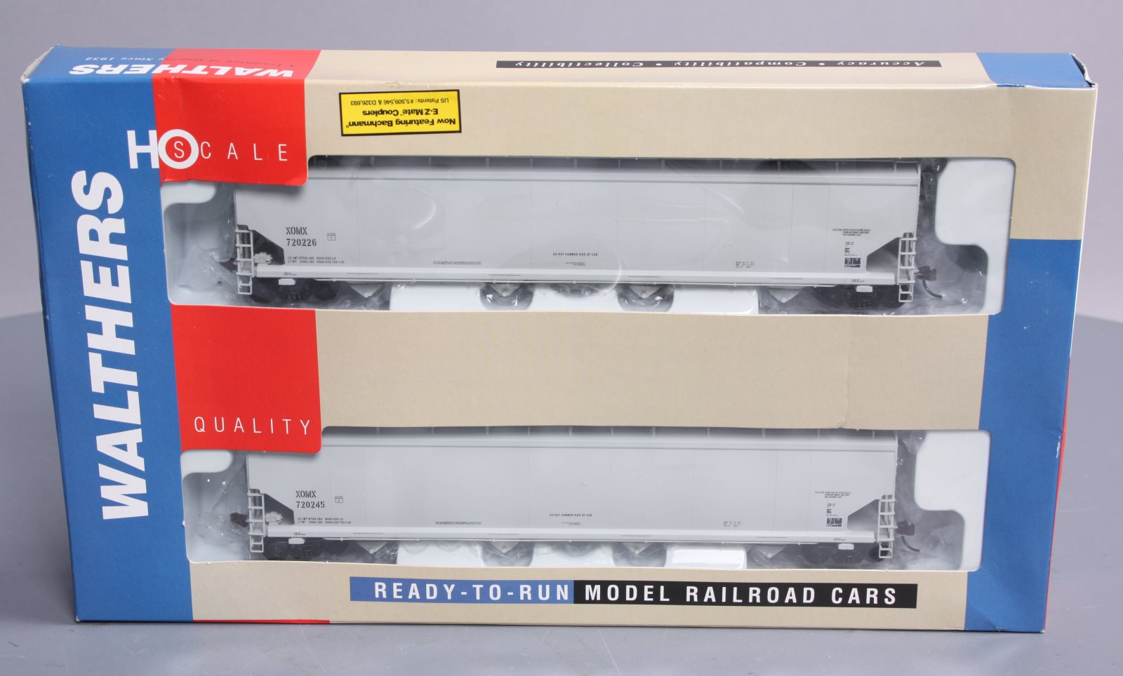Walthers 932-27160 HO XOMX National 6200 Plastic Hoppers (Set of 2)