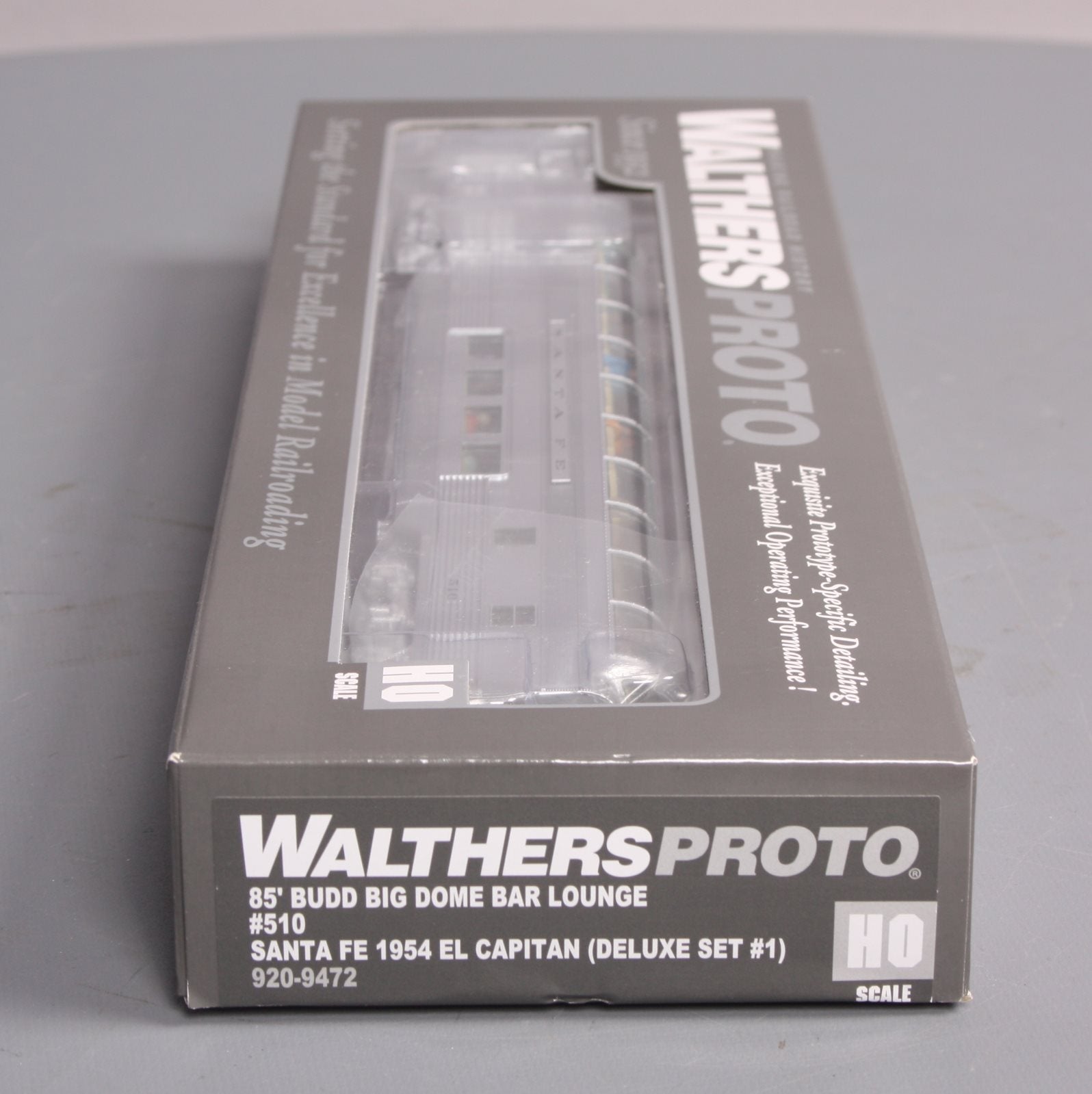 Walthers 920-9472 HO Scale Santa Fe El Capitan 85' Budd Big Dome Bar Lounge #510
