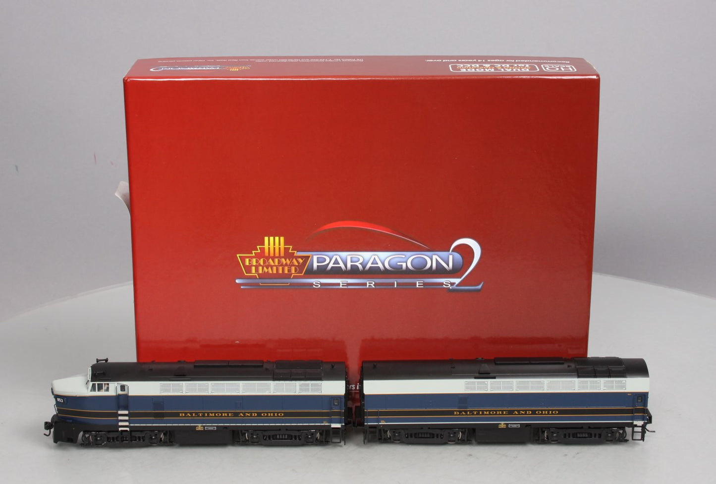 Broadway Limited 4060 HO B&O Baldwin Sharknose RF-16 A/B Diesel Locomotive