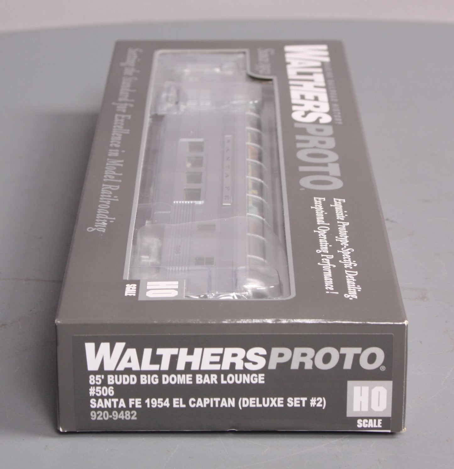 Walthers 920-9482 HO Santa Fe 1954 El Capitan Budd Big Dome Bar Lounge #506