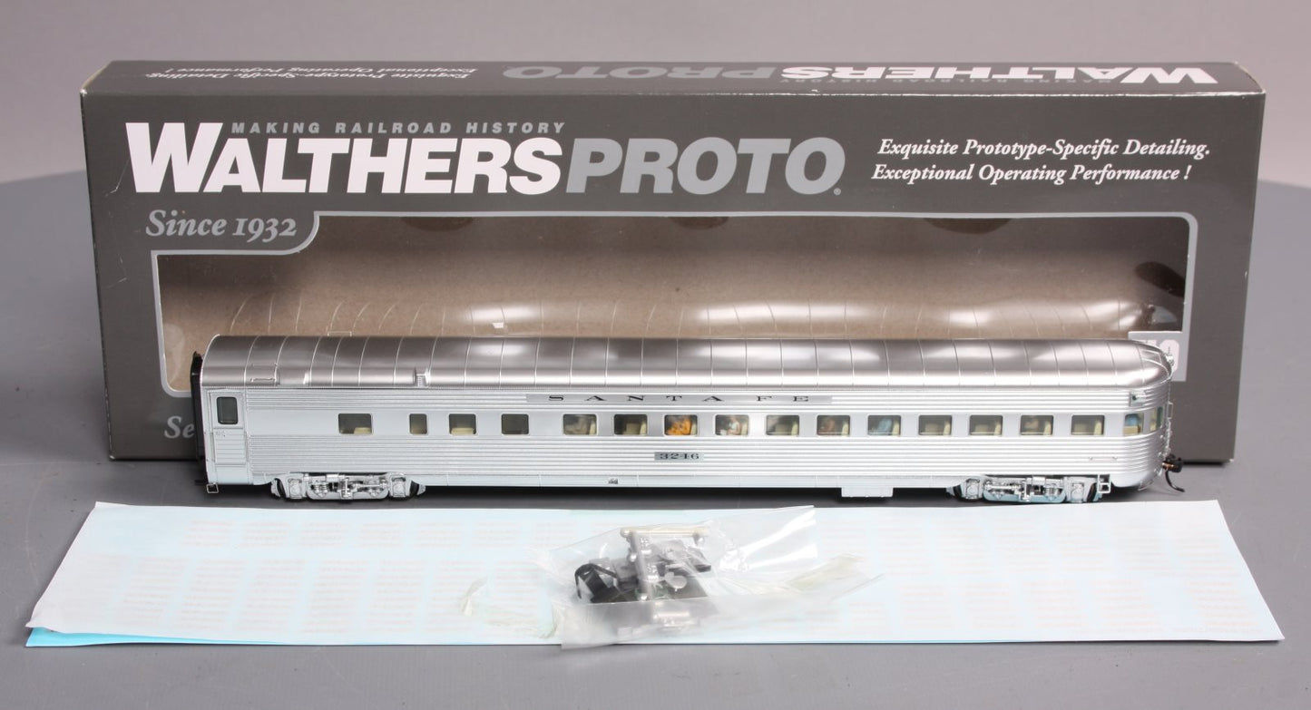 Walthers 920-9483 HO Santa Fe El Capitan 85' P-S 42-Seat Coach Observation #3246