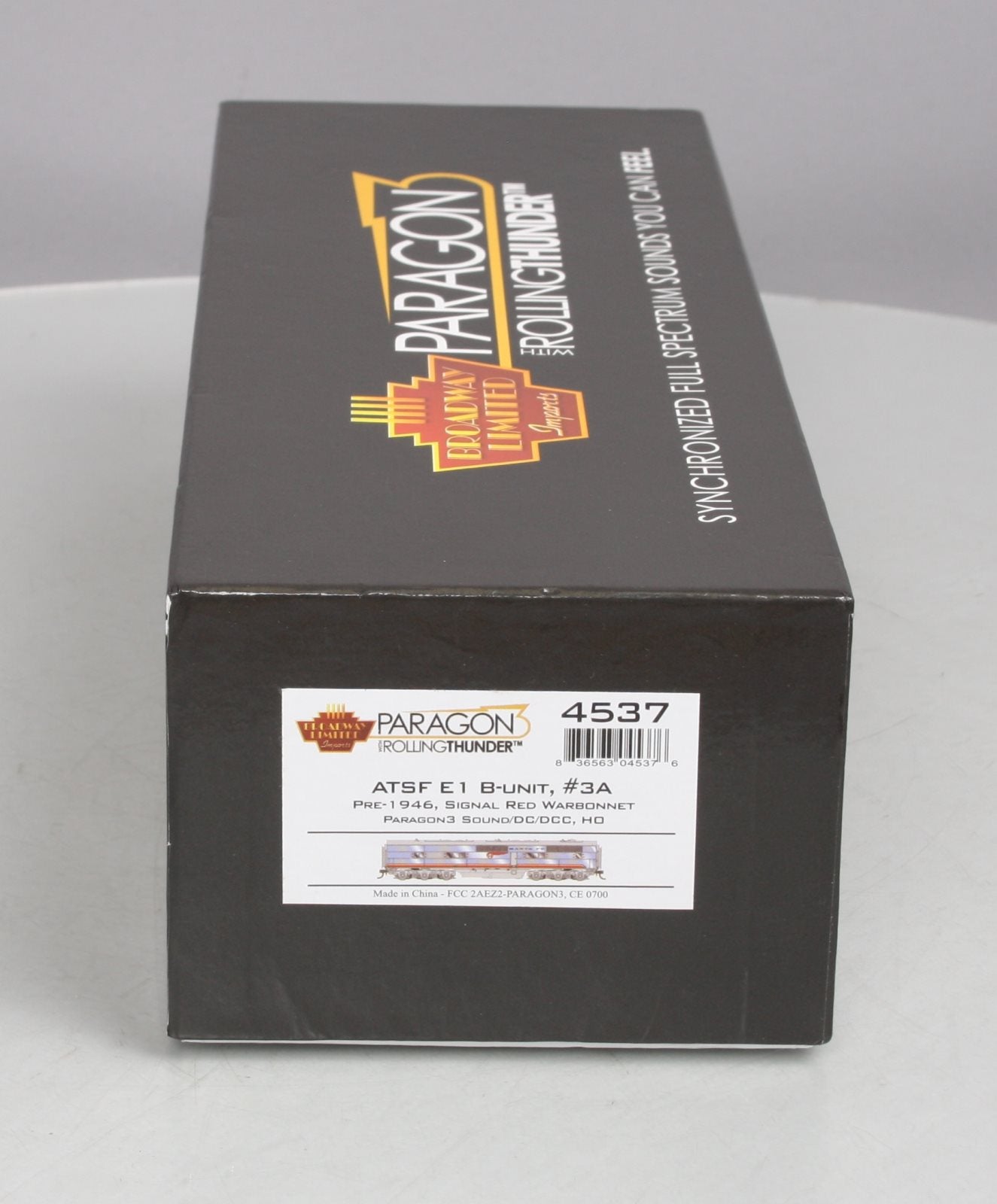 Broadway Limited 4537 HO ATSF EMC E1 B-Unit with Sound Diesel Locomotive #3A