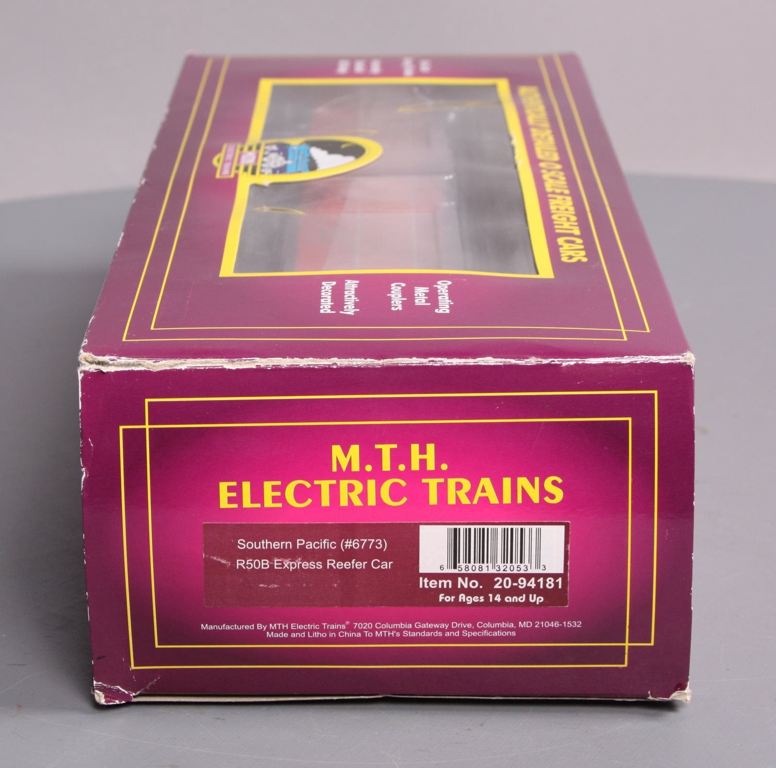 MTH 20-94181 O Gauge Southern Pacific R50B Express Reefer Car #6673