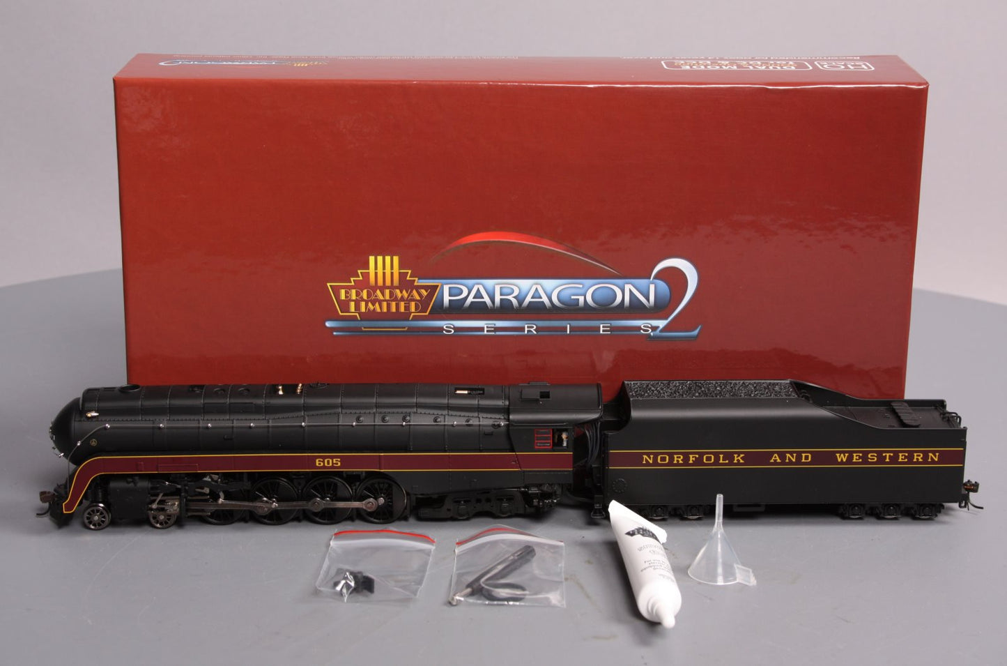 Broadway Limited 2552 HO Norfolk & Western Class J 4-8-4 Paragon2™ #605