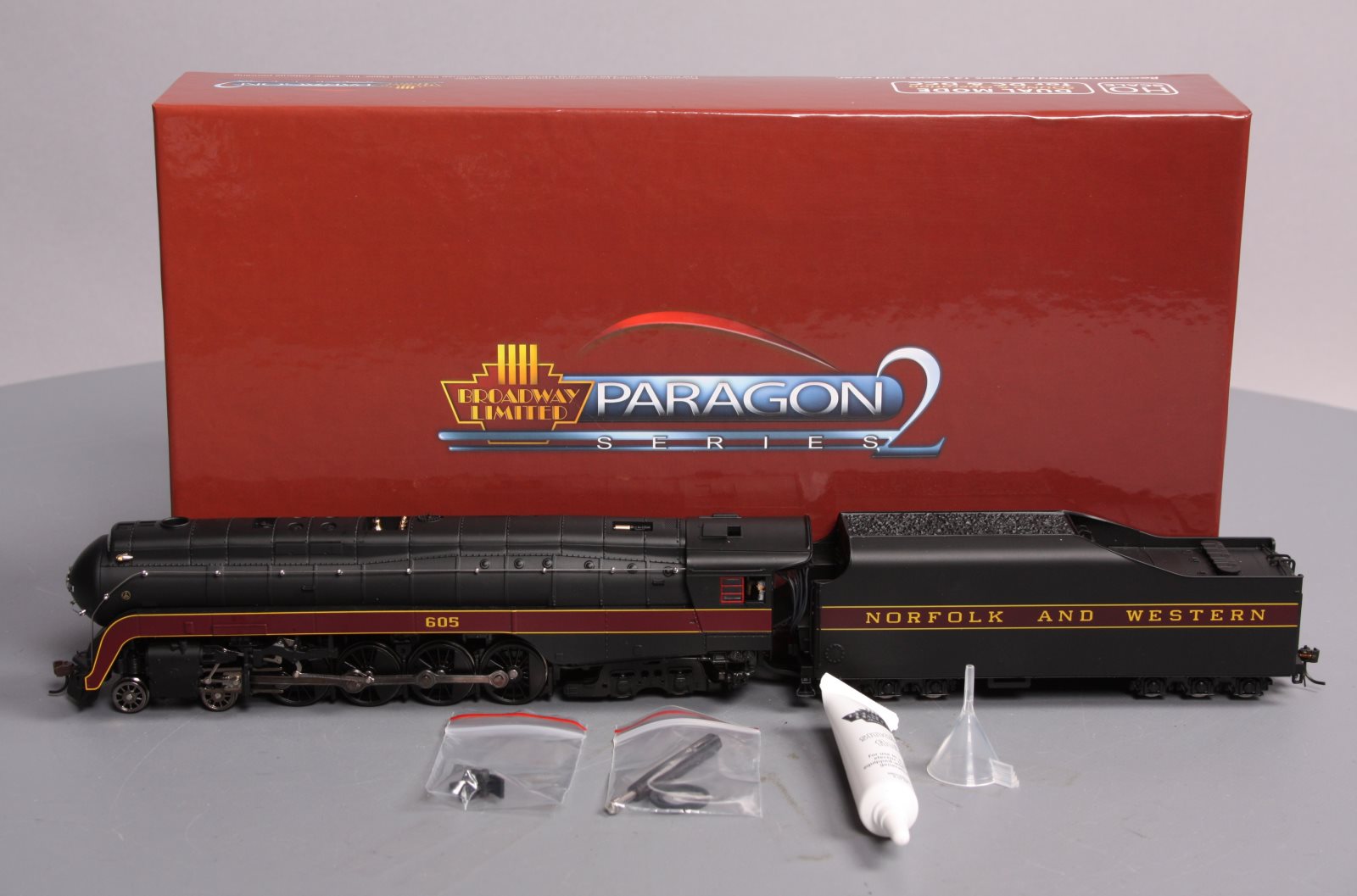 Broadway Limited 2552 HO Norfolk & Western Class J 4-8-4 Paragon2™ #605