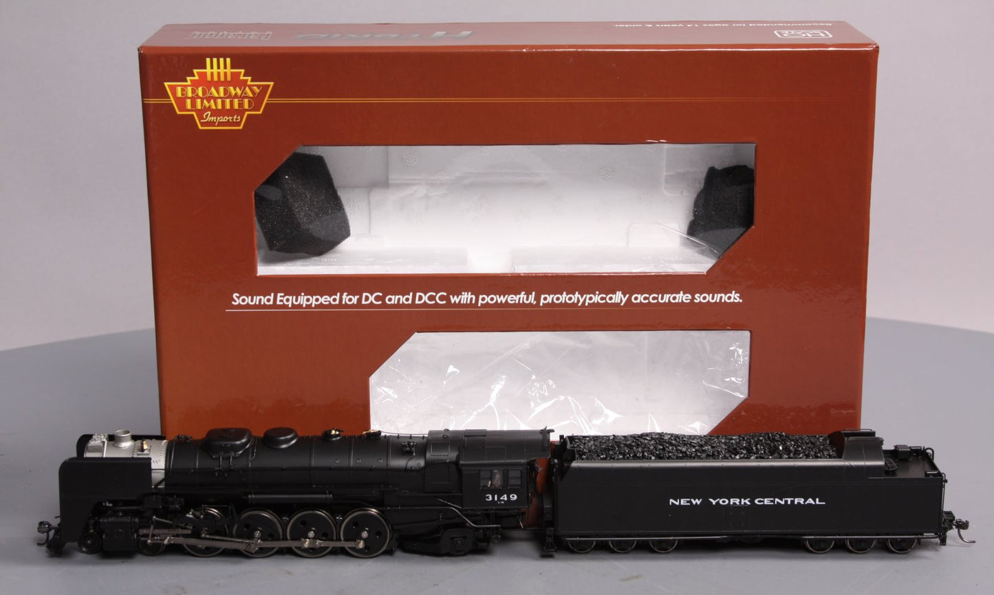 Broadway Limited 1287 HO NYC 4-8-2 Mohawk Hybrid Steam Locomotive & Tender #3149