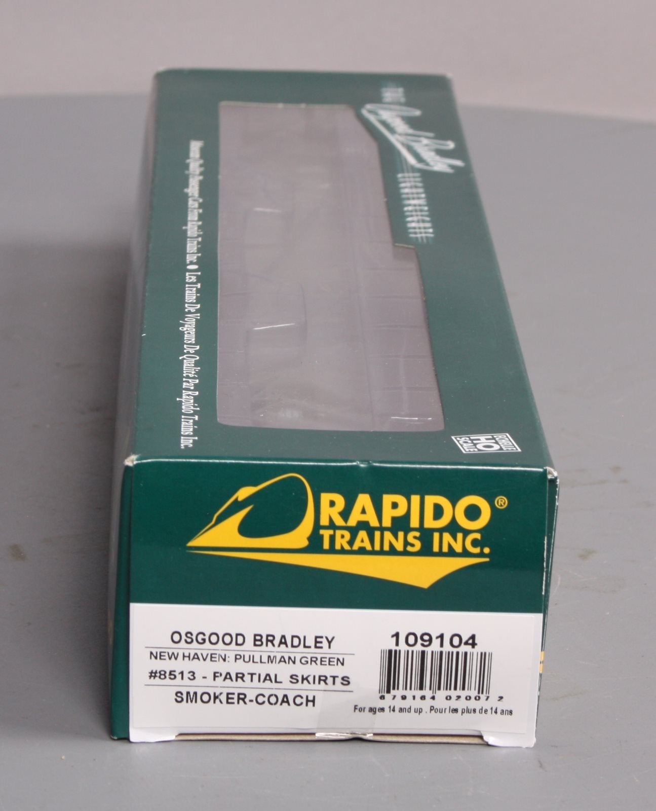 Rapido Trains 109104 HO New Haven 10-Window Smoker Coach #8513