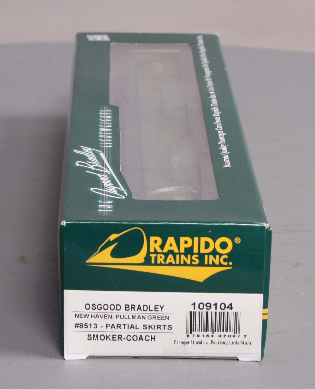 Rapido Trains 109104 HO New Haven 10-Window Smoker Coach #8513