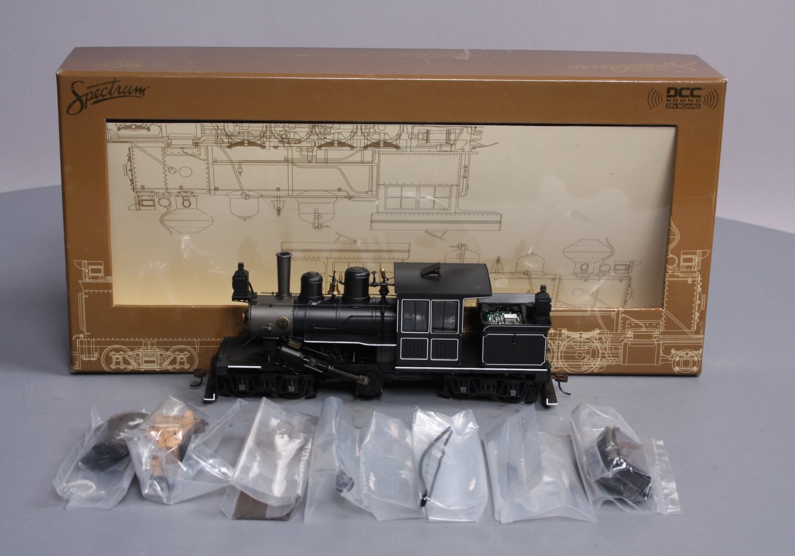 Bachmann 28603 On30 Painted & Unlettered 28-Ton Two-Truck Climax w/Sound & DCC