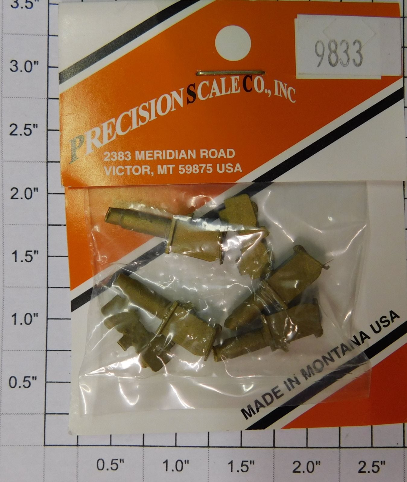 Precision Scale Company 9833 Passenger Car Truck Journals & Lids (Pack