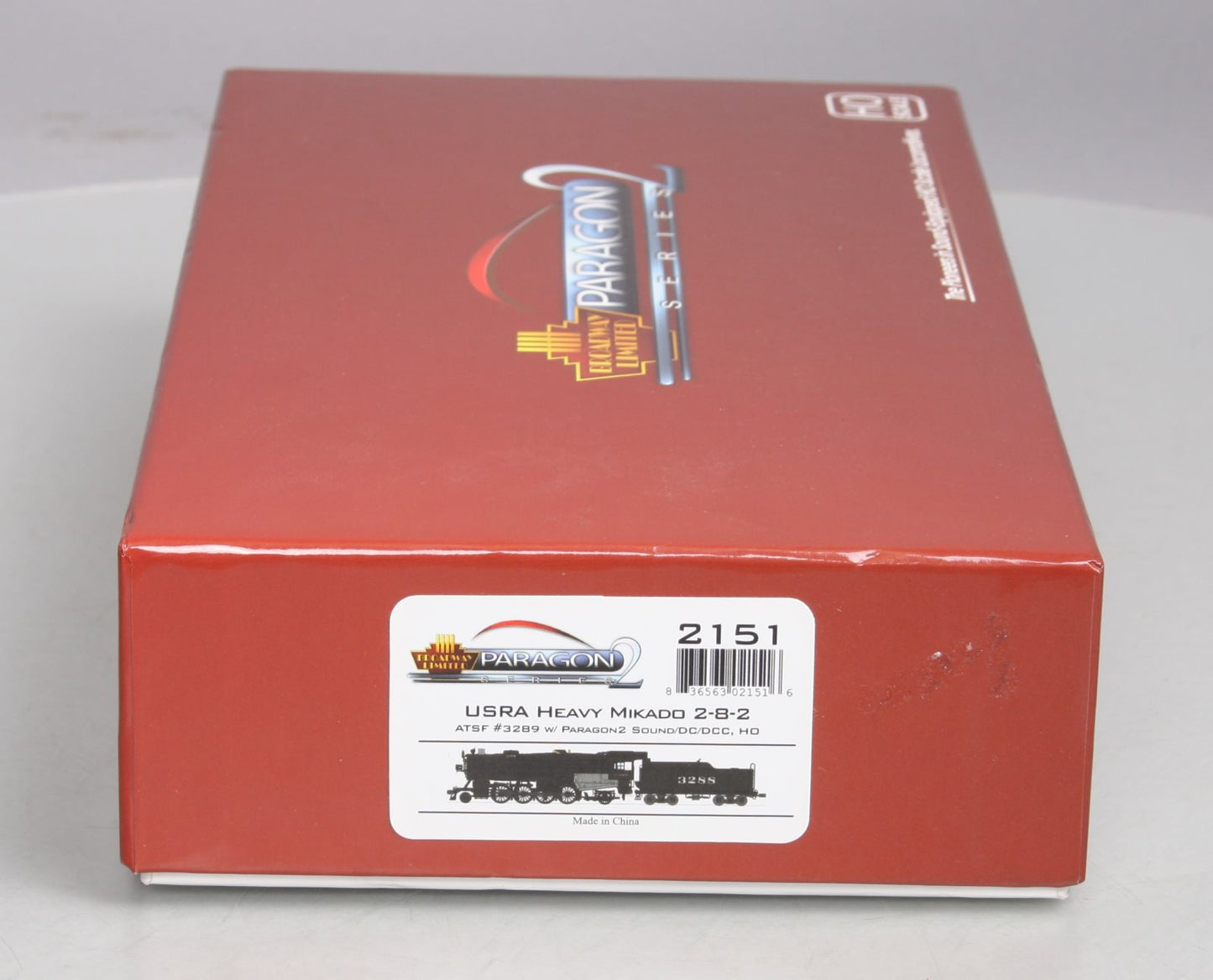 Broadway Limited 2151 HO Santa Fe USRA Heavy 2-8-2 Mikado Paragon2™ #3289