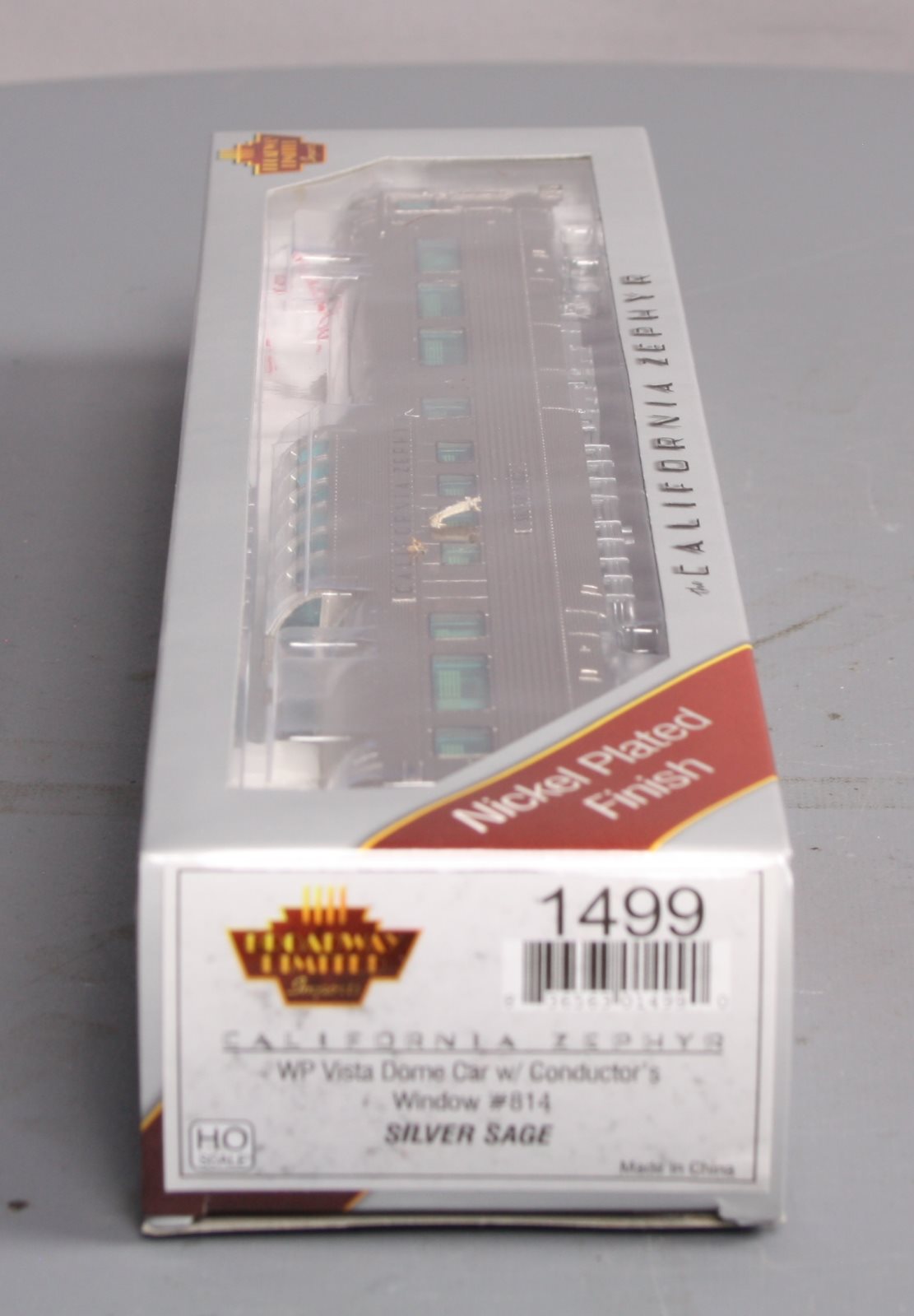 Broadway Limited 1499 HO Western Pacific California Zephyr Vista Dome Car #814